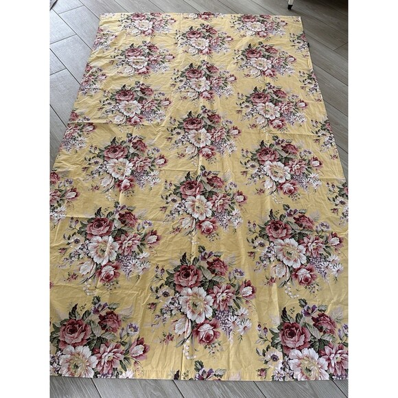 RALPH LAUREN Sophie Brooke TWIN  Flat Sheet Country Cottage Shabby Chic - Picture 2 of 6